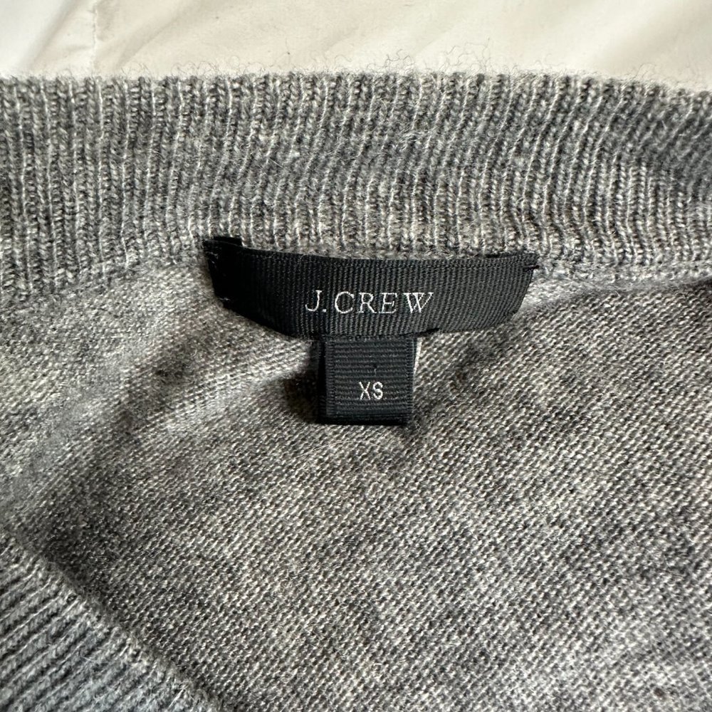 J. Crew Ruffle Sleeve Crewneck Sweater Women's XS - Picture 4 of 6